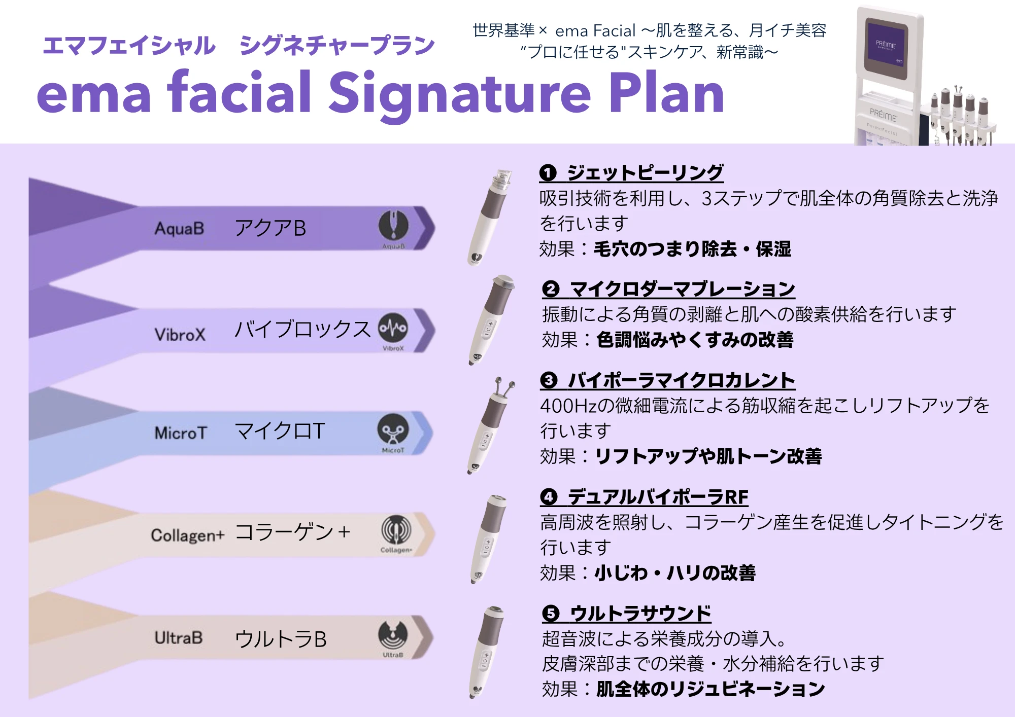 ema facial Signature Plan(エマフェイシャル)